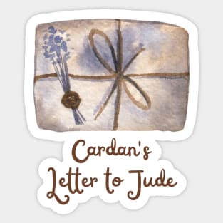 Cardan's letter to Jude Sticker